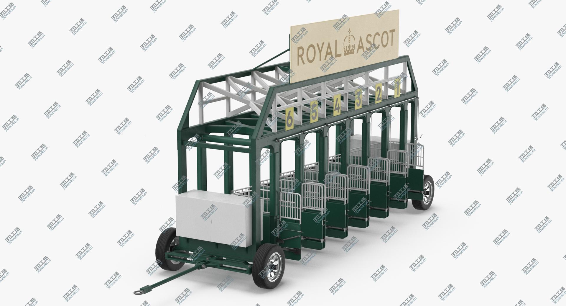 images/goods_img/2021040162/3D model Horse Racing Starting Gates The Royal Ascot 6 Slots/1.jpg